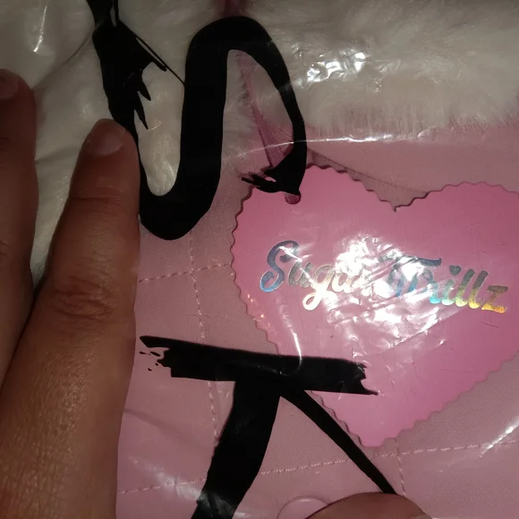 Sugar Thrillz  Dolls Kill Pink Quilted Jacket. NWT. - Picture 2 of 4